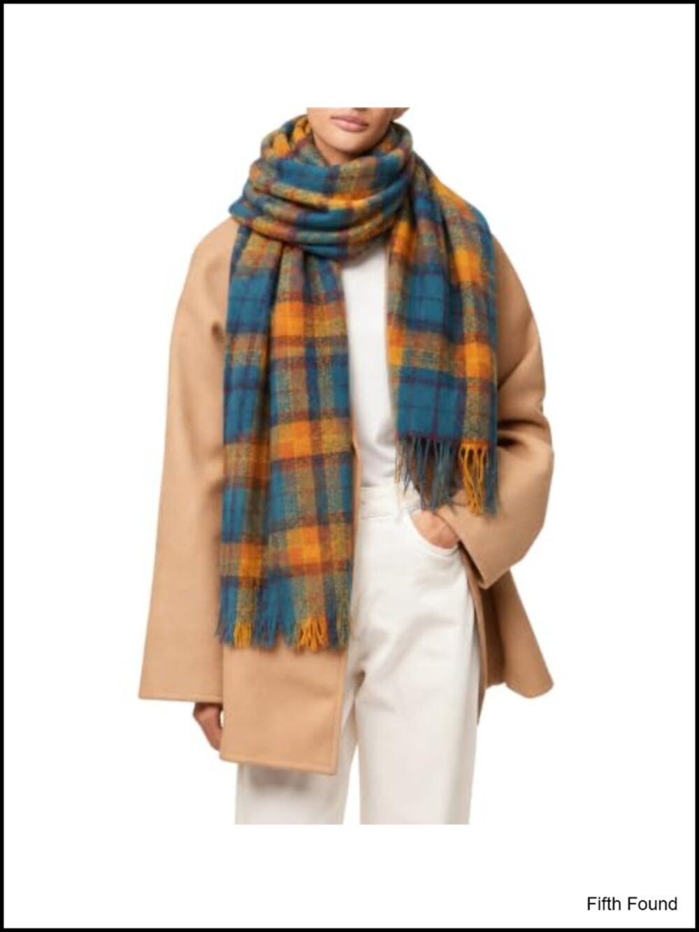 Chunky Blanket Scarf Oversized Warm Winter Shawl Wrap Women